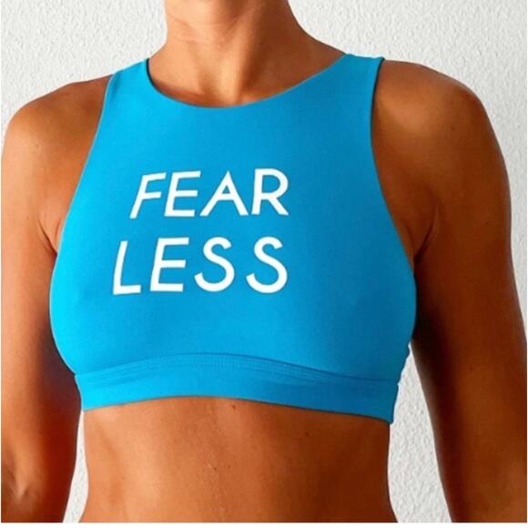 aerie Other - Aerie Women´s Athletic Chill Play Move Blue Fear Less Sport Bra Size S